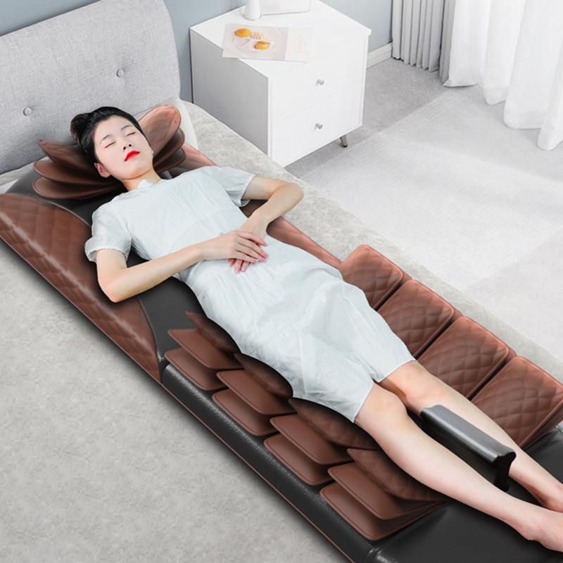 Brown Airbag Massage Mattress With Heat