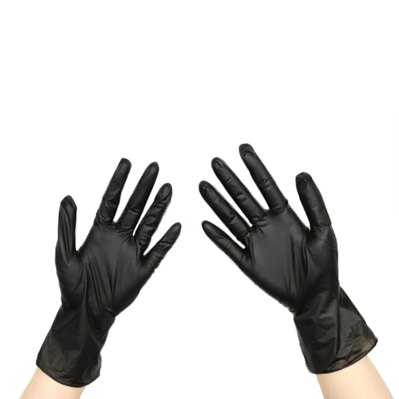 Cooking Food Grade Black Protective Disposable Gloves