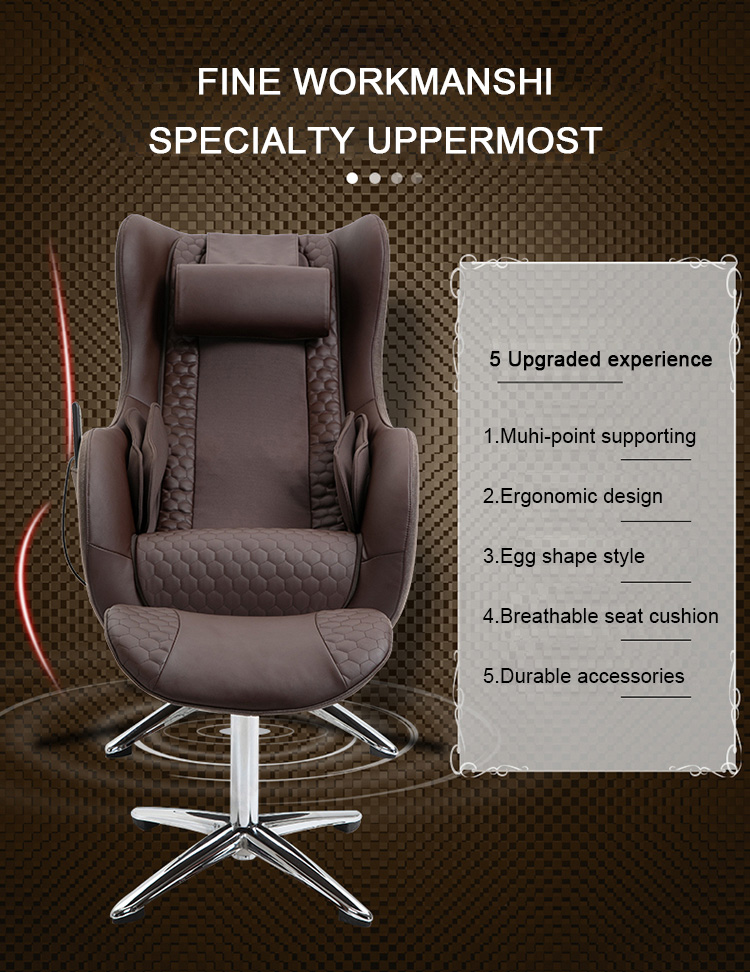 New 360-degree Rotation Trend Leisure Massage Sofa Chair Electric Reclinable Whole Body Shiatus Massage Sofa With Blue Tooth